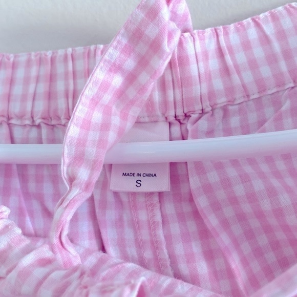 Victoria’s Secret vintage gingham pink & white cotton pj set - Picture 4 of 10
